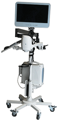 The iStand expands the clinical utility of the iVue OCT system by allowing patients to be scanned in supine and various other conditions.