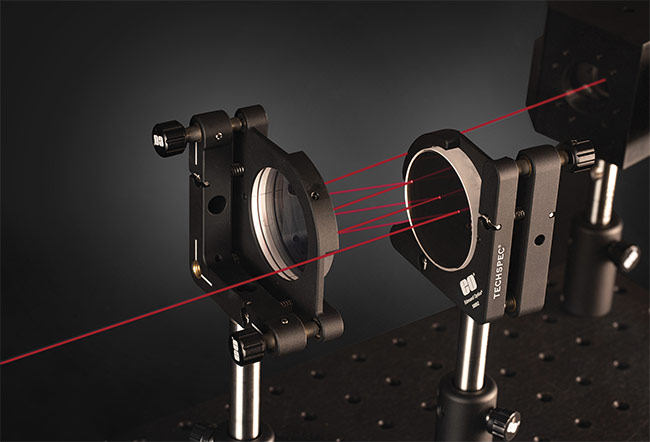 Ultrafast highly dispersive mirrors operate at increasingly demanding pulse rates to complement the increasing use of ultrafast lasers. Courtesy of Edmund Optics.