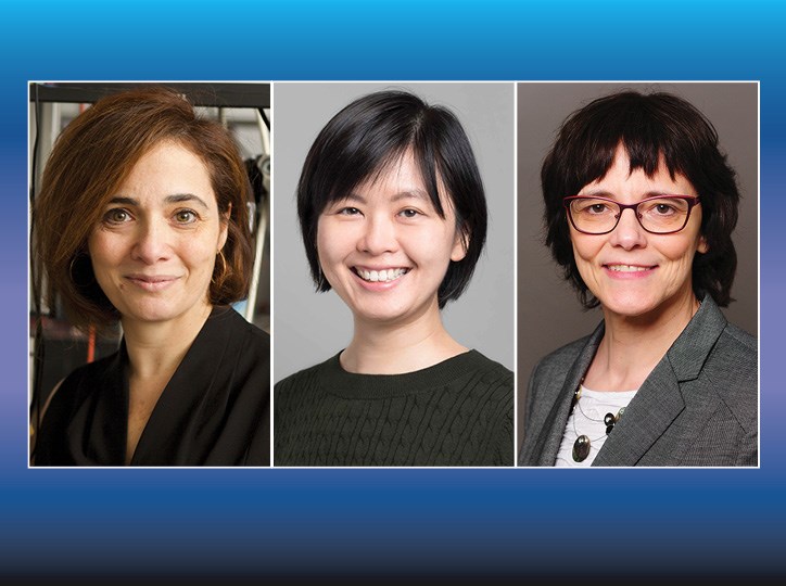 Michal Lipson (left) will serve as OSA president in 2023; Joyce Poon (center) and Ulrike Woggon have been elected to serve as directors-at-large for the society. Courtesy of OSA.