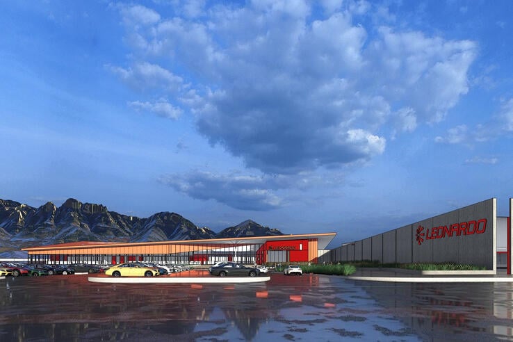 A rendering of the new facility. Courtesy of Leonardo Electronics.