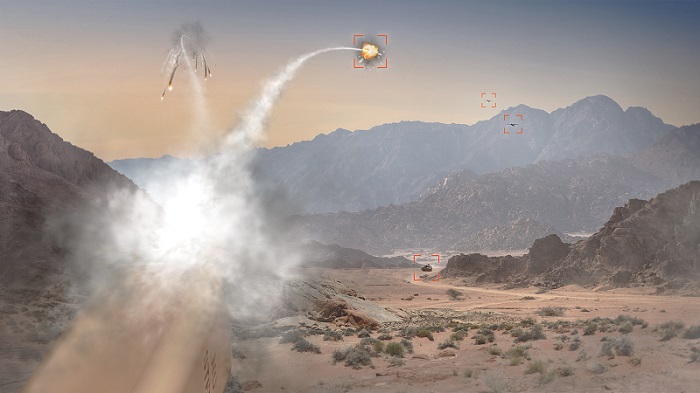 70mm rockets guided by BAE Systems’ APKWS guidance kits went 5 for 5 against agile, high-speed Class 2 drones in testing. Courtesy of BAE Systems. 