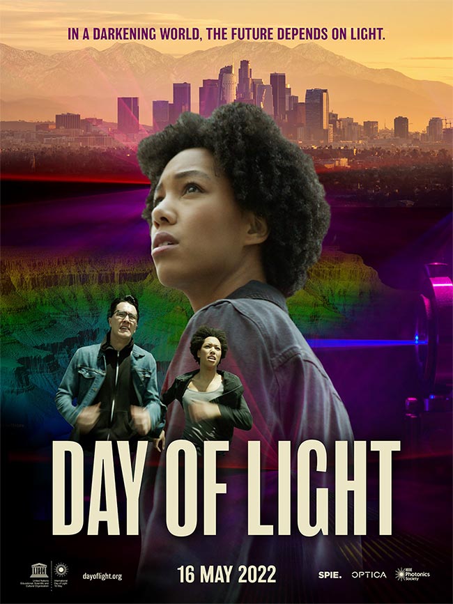 A poster for "Day of Light," a movie trailer created by SPIE, Optica, and IEEE. Courtesy of UNESCO.