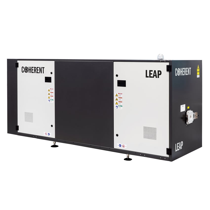 Coherent’s LEAP excimer lasers are used in the pulsed laser deposition process that enables the manufacture of high-temperature superconducting tape. Courtesy of Coherent. 