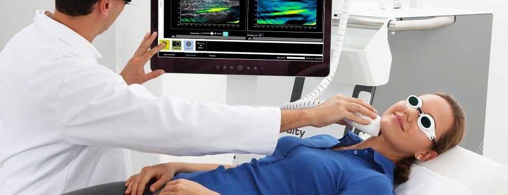 DeepMB provides a deep learning framework for realizing high-quality optoacoustic imaging in real-time, enabling multispectral optoacoustic tomography (MSOT) to be used in clinical settings. Courtesy of iThera Medical GmbH/Guillaume Zahnd.