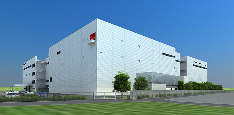 Artist’s rendering of Hamamatsu’s Shingai Factory Building No. 3. Courtesy of Hamamatsu.