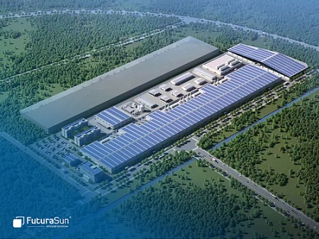 FuturaSun’s planned 266,000 sq m facility to be built in Huai’an, China. Courtesy of FuturaSun. 