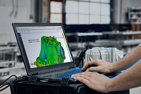 ZEISS software allows to analyze 3D measuring data generated from Scantech 3D scanners and to create comprehensive reports. Courtesy of ZEISS.