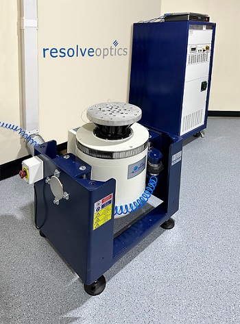 Resolve Optics’ new ETS MPA101-L215M vibratory shaker coupled with a DTC Venzo 880 controller is certified and calibrated to ISO standards. Courtesy of Resolve Optics.