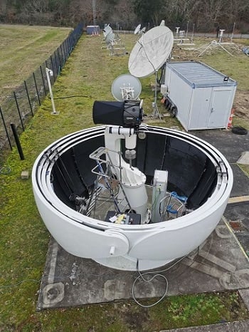 The IRIS optical ground station, which will be supplied to the SSC. Courtesy of Safran Data Systems.