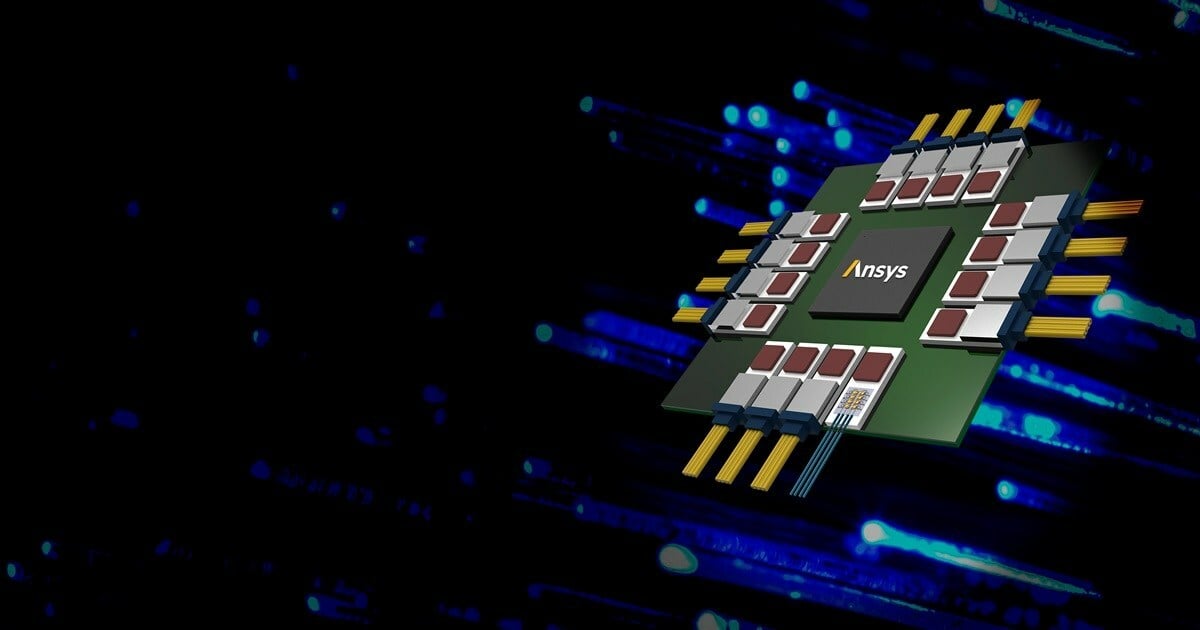 TSMC’s COUPE offers a standardized method for connecting electronic and photonic circuits to optical fibers that meets the needs of a broad range of data communication applications. The COUPE information flow and thermal behavior can be simulated with a set of Ansys multiphysics products. Courtesy of Ansys.