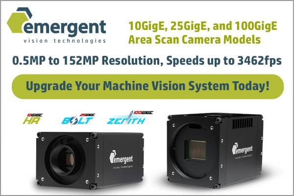 Emergent Vision Technologies - 10GigE, 25GigE, and 100GigE Machine Vision Cameras