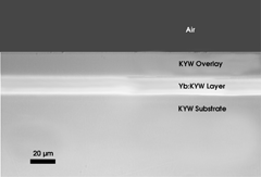 Tungstate Laser Operates in Waveguide Mode