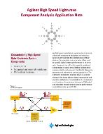 High Speed Lightwave Component Analysis