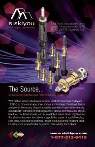 A Full Line of Precision Adjustment Screws
