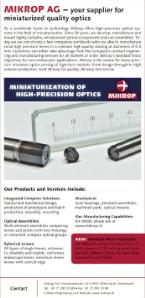 Miniaturized Quality Optics