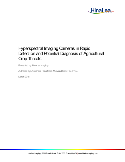 Hyperspectral Imaging Cameras in Rapid Detection and Potential Diagnosis of Agricultural Crop Threats