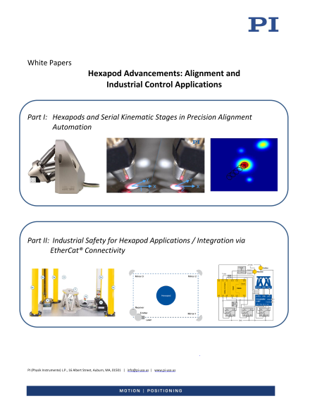 Hexapod Advancements: Alignment and Industrial Control Applications