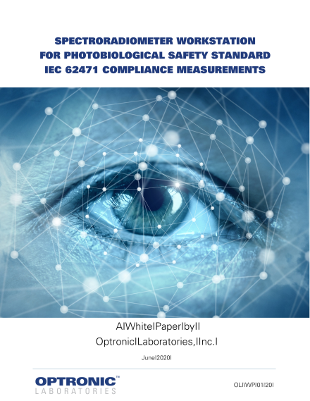 Spectroradiometer Workstation For Photobiological Safety Standard IEC 62471 Compliance Measurements