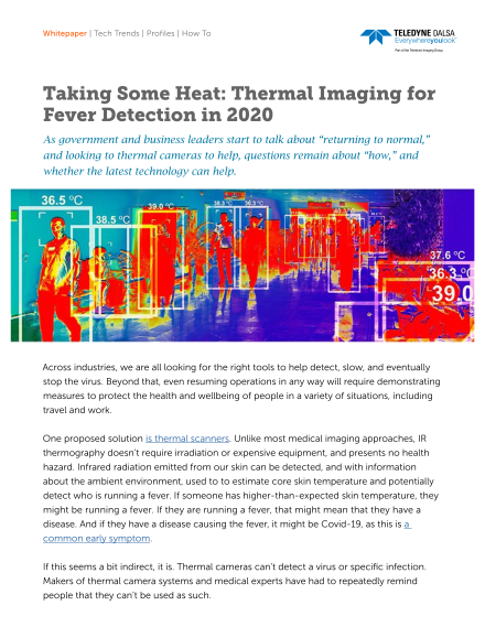 Thermal Imaging for Fever Detection in 2020