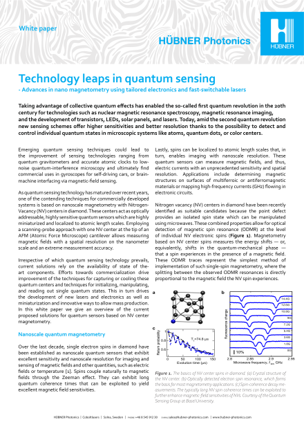 Technology Leaps in Quantum Sensing