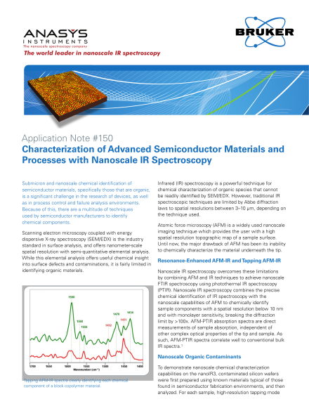 Characterization of Advanced Semiconductor Materials and Processes with Nanoscale IR Spectroscopy