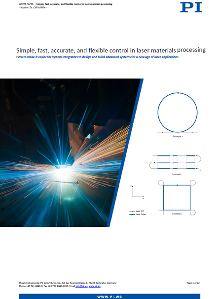 Advances in Multi-Axis Motion Control for Ultra-Fast Laser Material Processing
