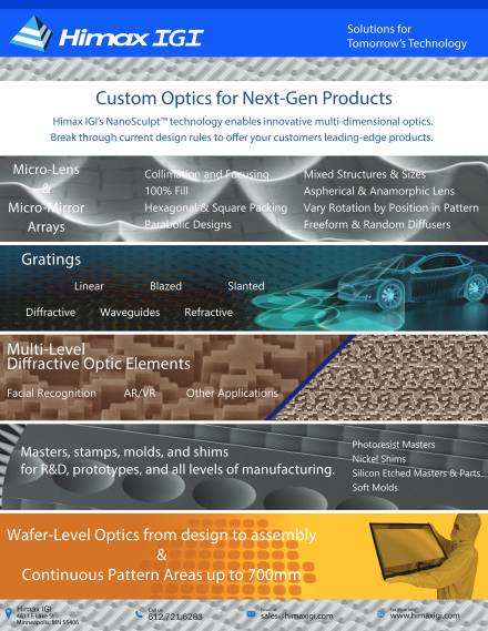 NanoSculpt – Custom Optics for Next-Gen Products