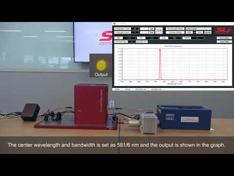 Flexible Wavelength Selector Poly Demo Video with Energetiq Laser-Driven Light Source (LDLS™) - SPECTROLIGHT