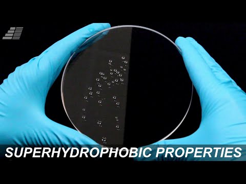 TelAztec Nano-Textured Optics: Superhydrophobic Properties