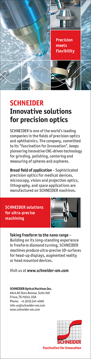 SCHNEIDER Optical Machines Inc. Buyers' Guide Ad