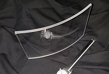 curved sapphire from Saint-Gobain Crystals