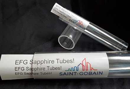 transparent sapphire tubes from Saint-Gobain Crystals