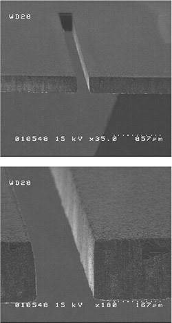 Lasers Target Chip Fabrication