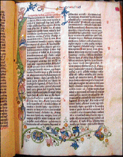 Raman Spectroscopy Analyzes Illumination in Gutenberg Bibles