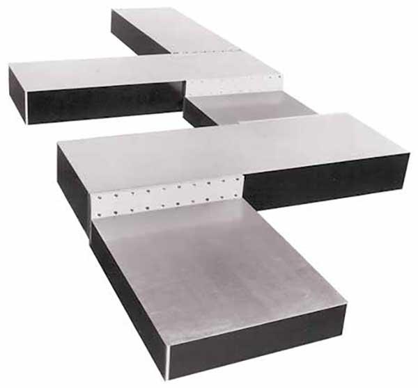 Complex multisegment table stem.