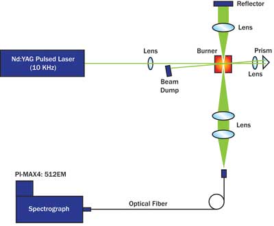 high-speed laser Raman diagnostic system