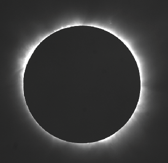 A solar eclipse in Gabon, Africa, on Nov. 3, 2013.