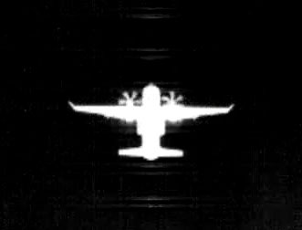 Thermal image of the Airbus C295 viewed from the ground station.
