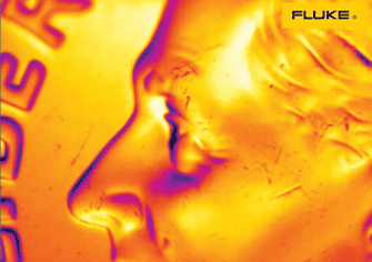 Infrared image of Franklin Delano Roosevelt on the U.S. dime (10 cents) demonstrates microscopic-level IR evaluation detail using a stock handheld camera, paired with an optional macro lens. 