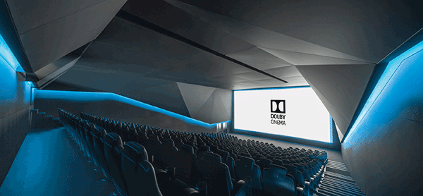 Interior of Dolby Cinema at JT Eindhoven in the Netherlands.