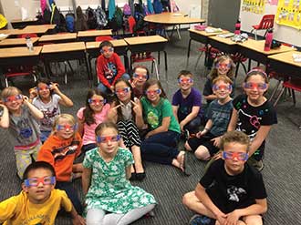 Fourth graders at Global Village Academy in Fort Collins, Colo.