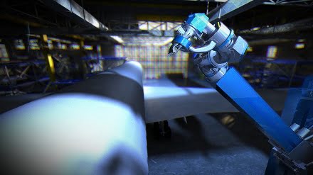 Laser Coating Removal Robot for Aircraft