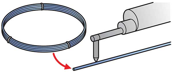 It is extraordinarily difficult to lower a stylus onto a wire surface only tens of microns across.