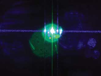 Laser-induced fluorescence in the heart of the flow cytometer.