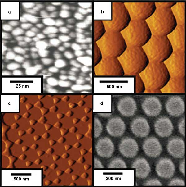 SERS substrates with designs based on plasmonic properties of metals.