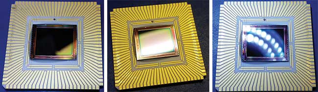 FPAs are in leadless chip carriers