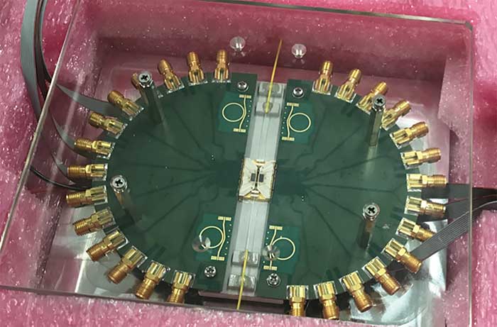 Evaluation board for RF PIC Testing. Courtesy of Linkra.