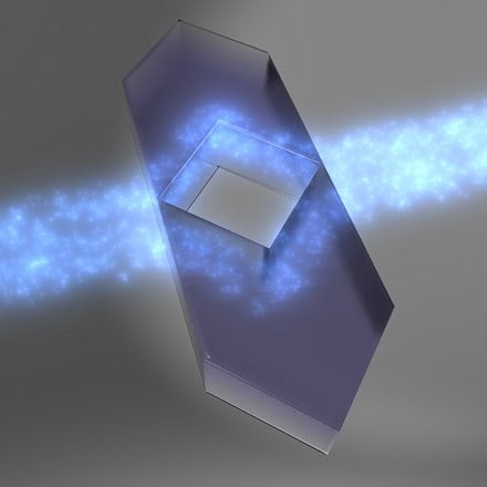 Recreation of the operation of the layer of invisibility devised by the researchers. Courtesy of UPV/NUP.