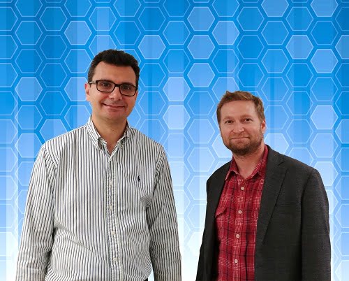 ORNL's Pavel Lougovski (left) and Raphael Pooser will lead research teams working to advance quantum computing for scientific applications.