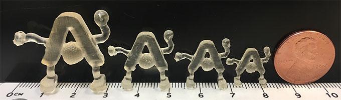 Ames Laboratory has developed a one-step 3-D-printing process for catalysts that can be customized to any shape-- in this demonstration the Ames Laboratory logo design. 
